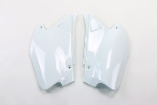 Fiancatine Laterali bianco per Honda CR 125 R 2T - CR 250 R 2T - CRE 125 R 2T - CRE 250 R 2T - CRE 250 F